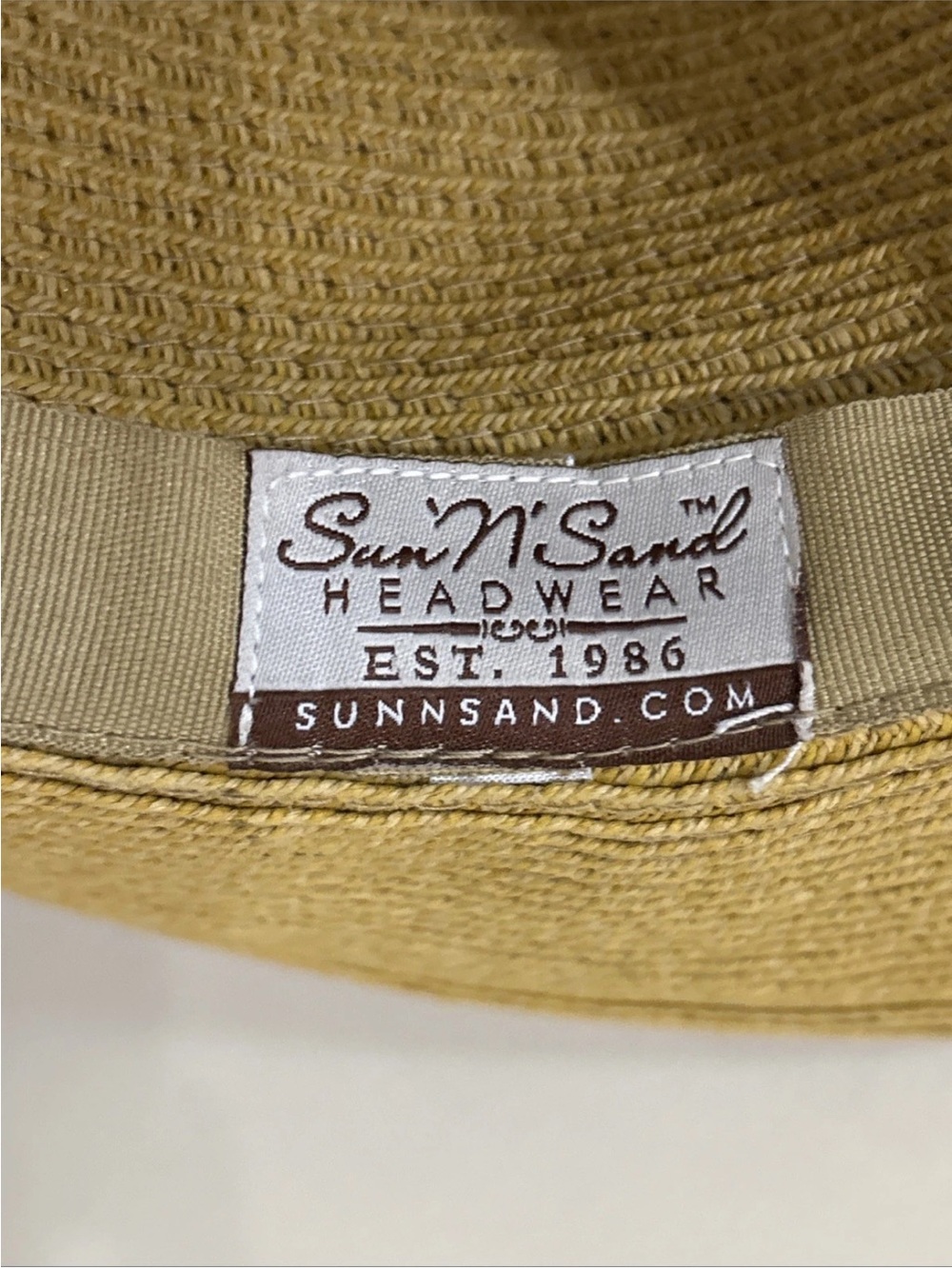 Sun N Sand Straw Panama Hat Wide Brim Boho Resort Coastal Grandma - Picture 5 of 6
